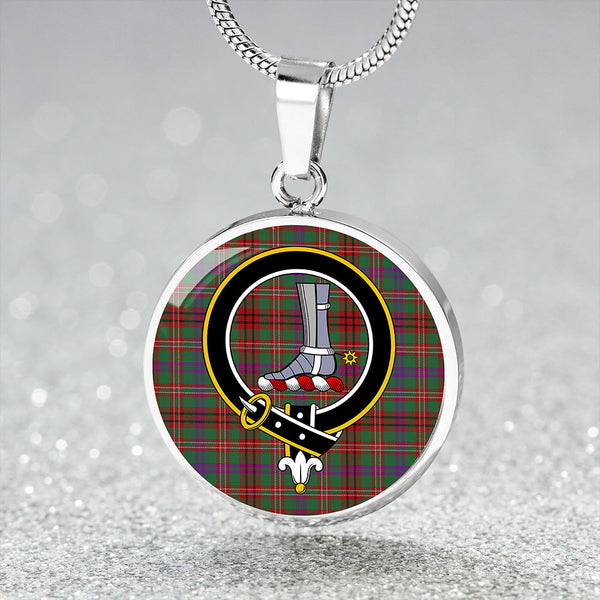 MacCall Modern Clan Badge Tartan Classic Circle Necklace