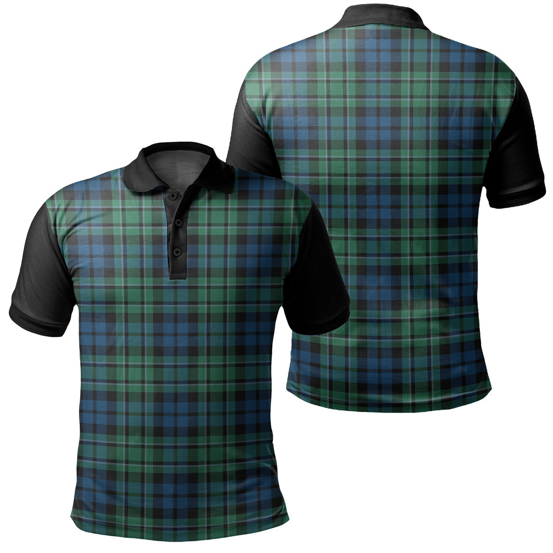 MacCallum Ancient Tartan Classic Polo Shirt Black Neck 1 Style