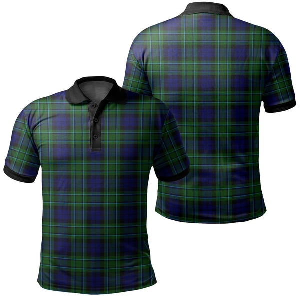 MacCallum Modern Tartan Classic Polo Shirt Black Neck 2 Style