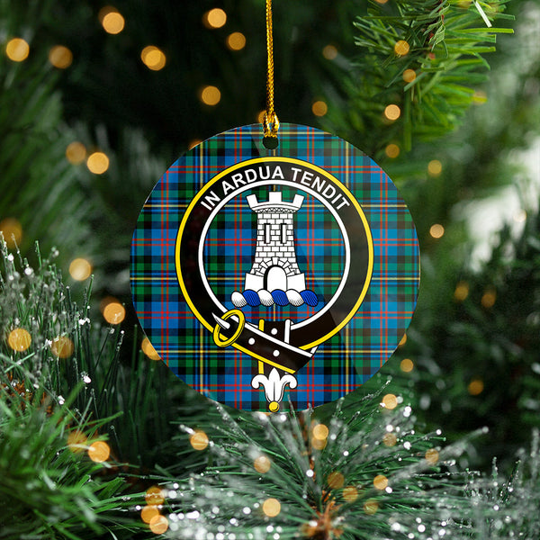 MacCallum of Berwick Ancient Clan Badge Tartan Plastic Christmas Ornaments