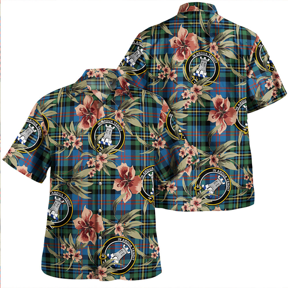 MacCallum of Berwick Ancient Clan Badge Tartan Aloha Hawaiian Shirt Tropical Old Style