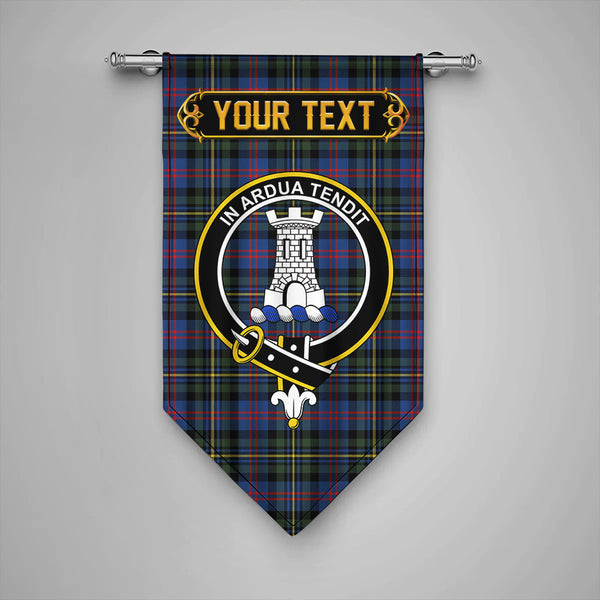 MacCallum of Berwick Modern Clan Badge Tartan Gonfalon Personalize