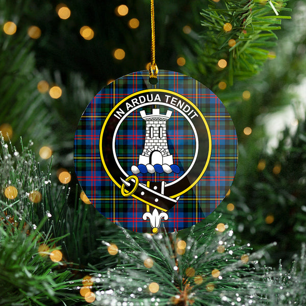 MacCallum of Berwick Modern Clan Badge Tartan Plastic Christmas Ornaments