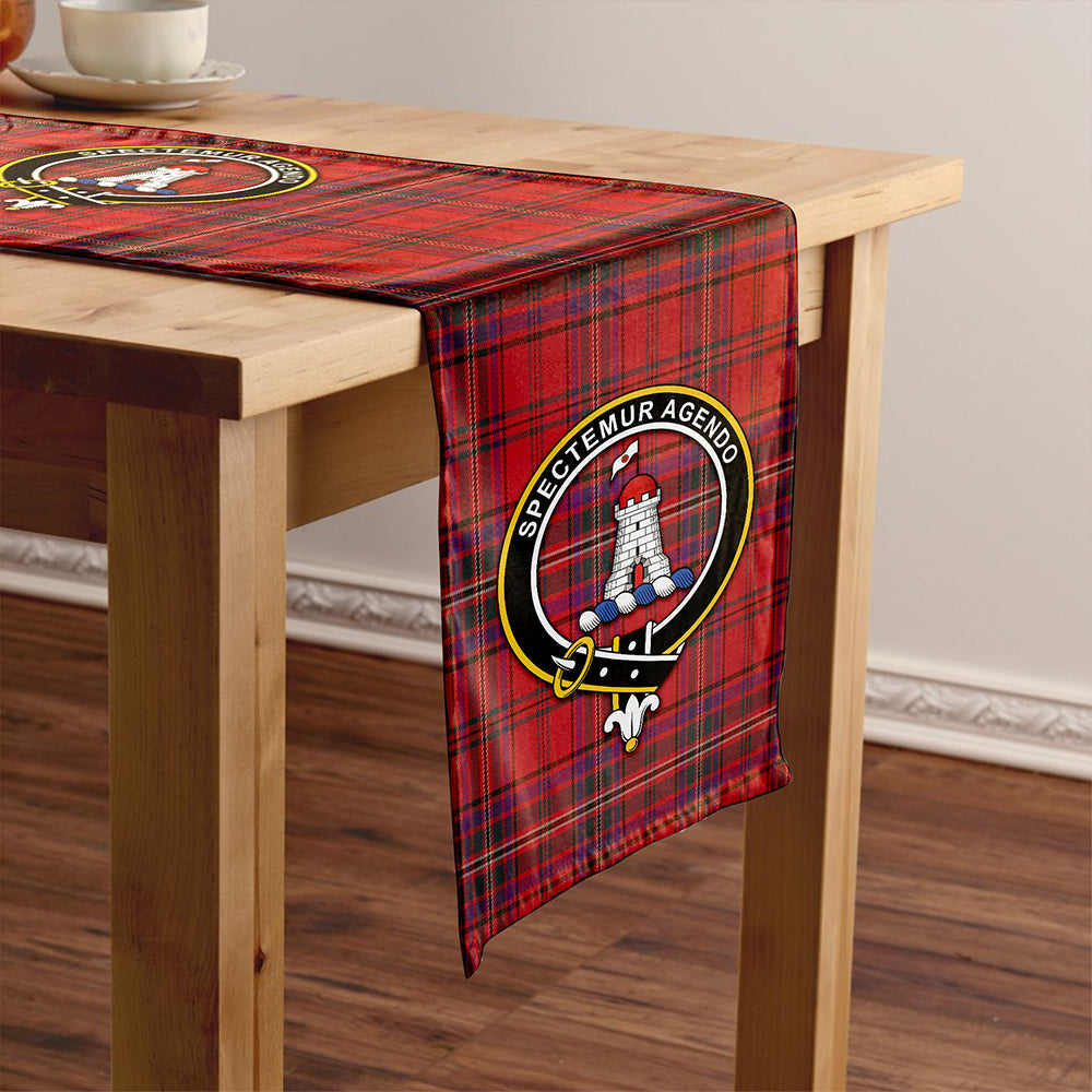 MacClure Weathered Clan Badge Tartan Table Runner