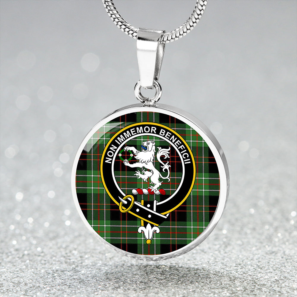 MacDiarmid Ancient Clan Badge Tartan Classic Circle Necklace