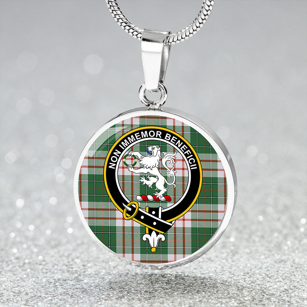 MacDiarmid Dress Ancient Clan Badge Tartan Classic Circle Necklace