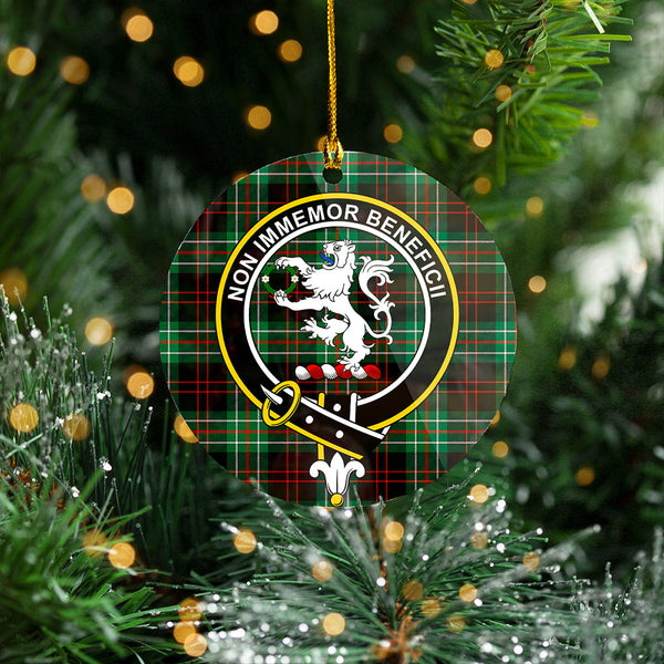 MacDiarmid Modern Clan Badge Tartan Plastic Christmas Ornaments