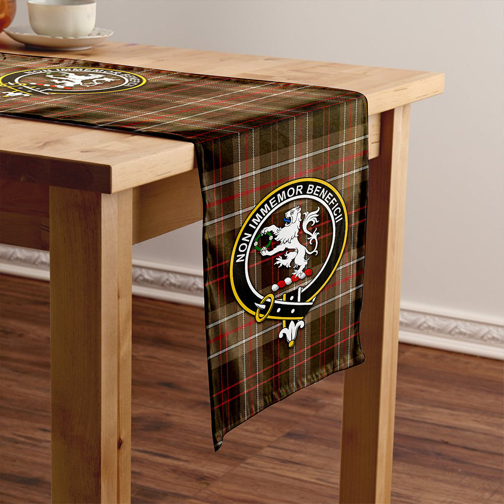 MacDiarmid Weathered Clan Badge Tartan Table Runner