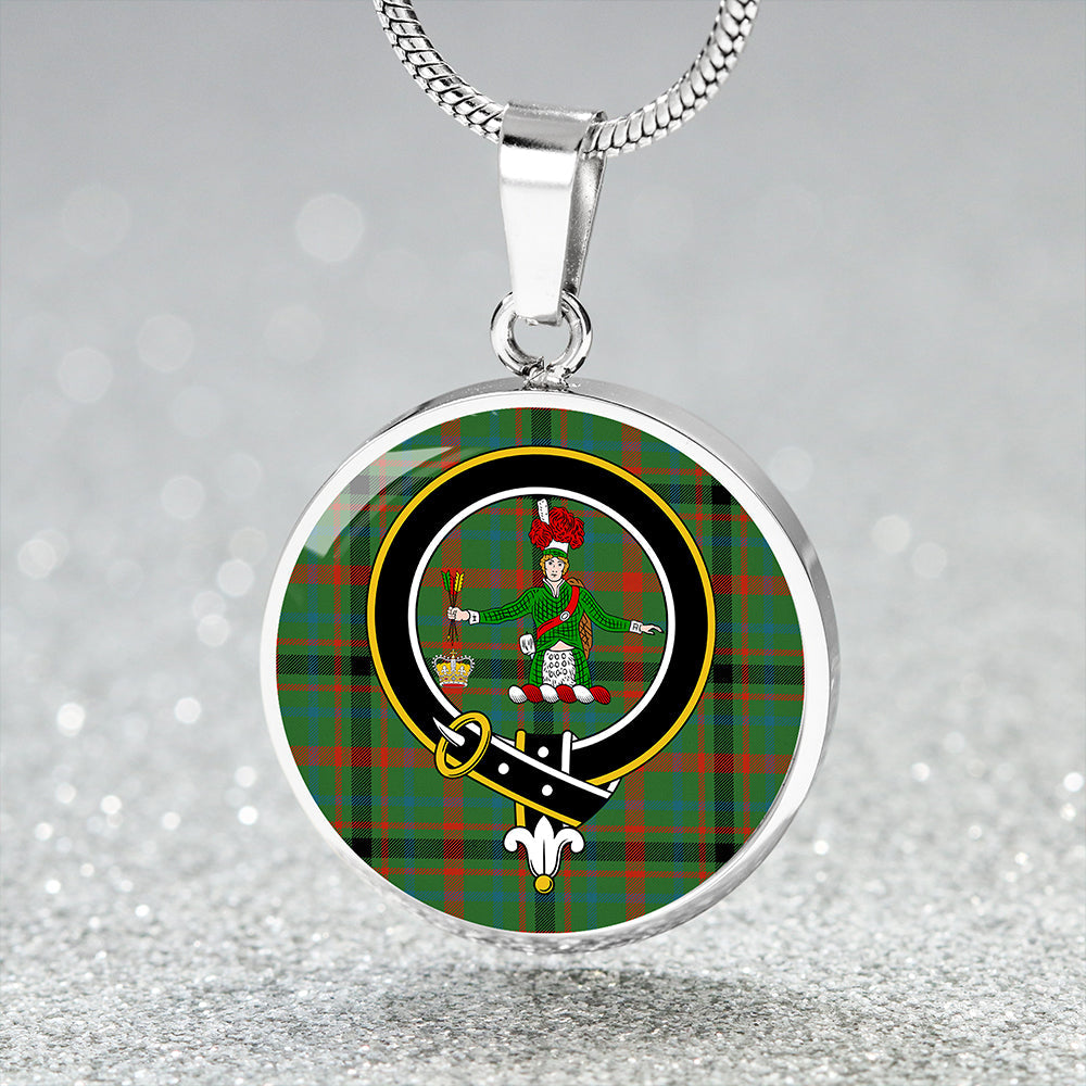 MacDonagh Ancient Clan Badge Tartan Classic Circle Necklace