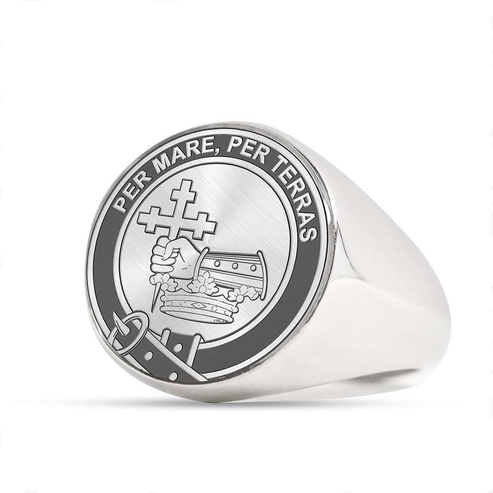 MacDonald of Clanranald Clan Badge Engraved Signet Ring