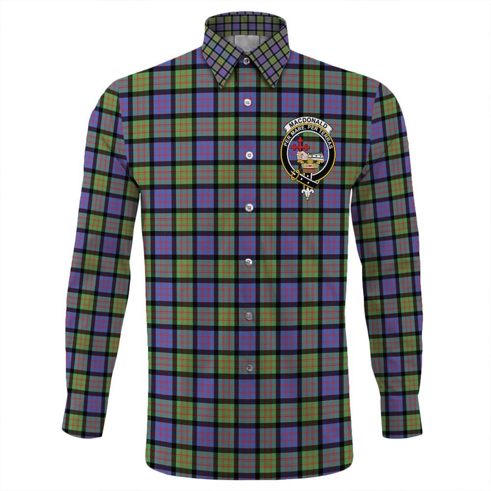 MacDonald Ancient Tartan Classic Crest Long Sleeve Button Shirt