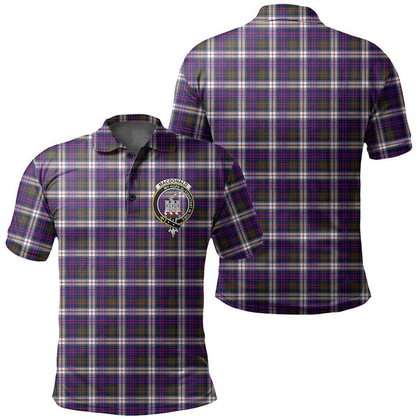 MacDonald Dress Modern Tartan Classic Crest Polo Shirt