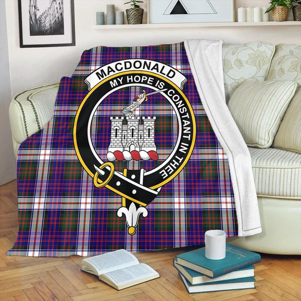 MacDonald Dress Modern Tartan Crest Premium Blanket