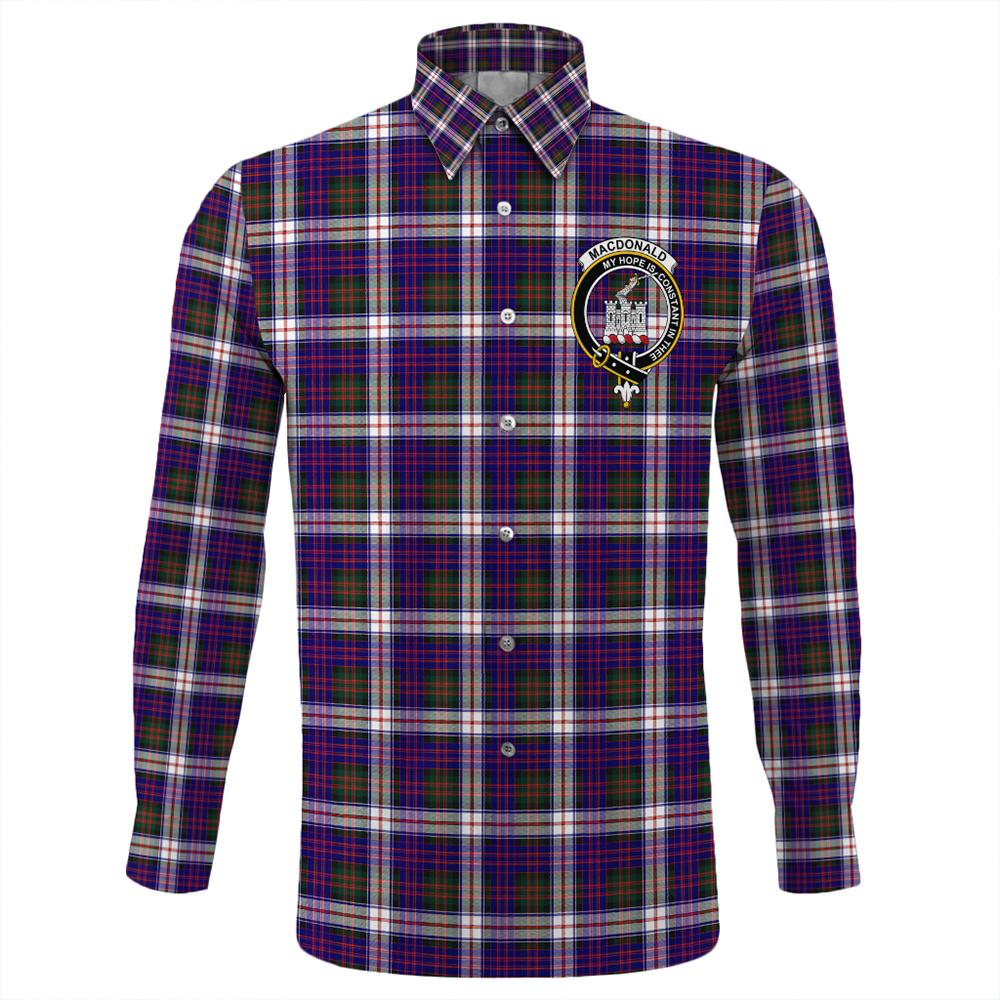 MacDonald Dress Modern Tartan Classic Crest Long Sleeve Button Shirt