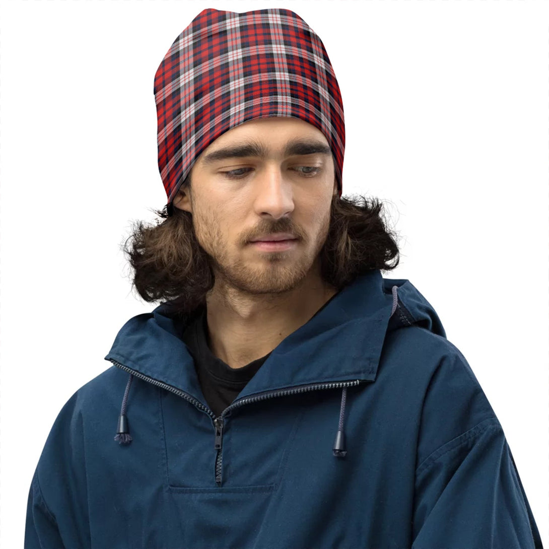 MacDonald Dress Muted Blue Special (Donald Dress Muted Blue Special) Weathered Tartan Beanie