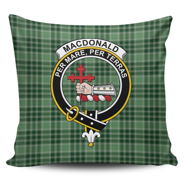 MacDonald Lord of the Isles Hunting Tartan Classic Crest Pillow Cover