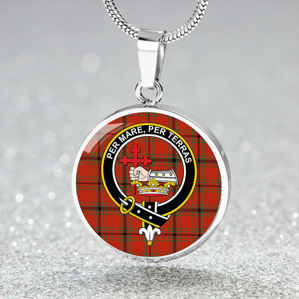 MacDonald of Belfinlay Ancient Clan Badge Tartan Classic Circle Necklace