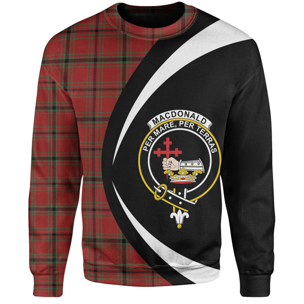 MacDonald of Belfinlay Modern Clan Badge Tartan Sweatshirt Circle Style Personalized