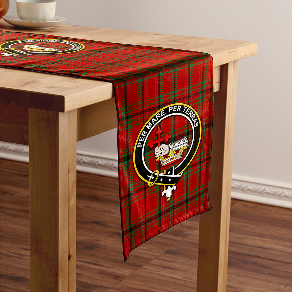 MacDonald of Belfinlay Modern Clan Badge Tartan Table Runner