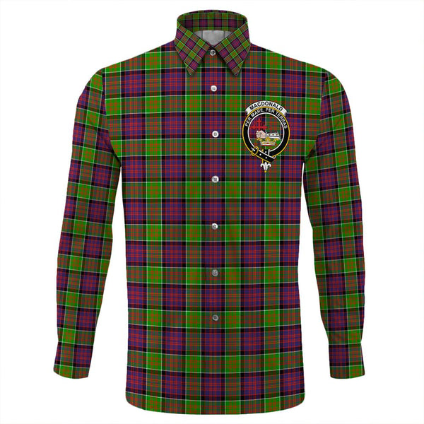 MacDonald of Clanranald Tartan Classic Crest Long Sleeve Button Shirt