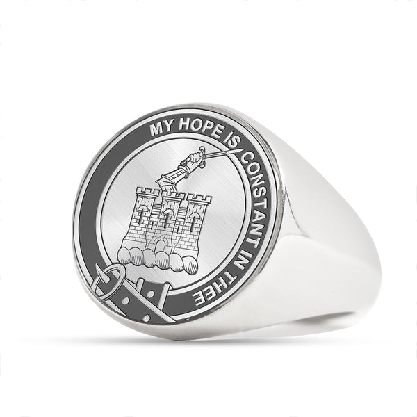 MacDonald of Sleat Clan Badge Engraved Signet Ring