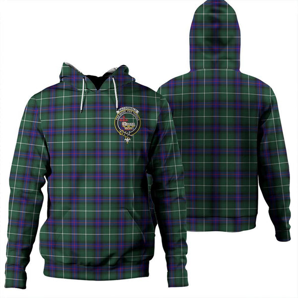 MacDonald of the Isles Hunting Modern Tartan Classic Crest Hoodie