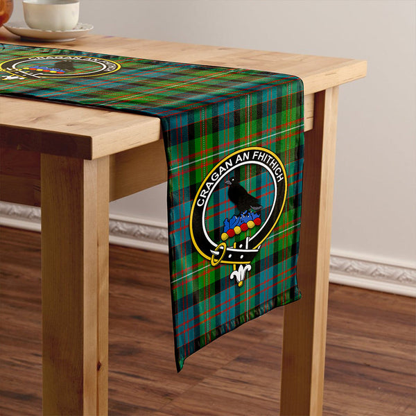 MacDonell of Glengarry Ancient Clan Badge Tartan Table Runner