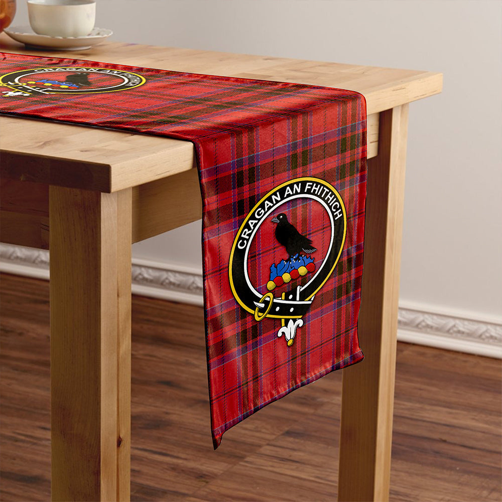 MacDonell of Keppoch Weathered Clan Badge Tartan Table Runner