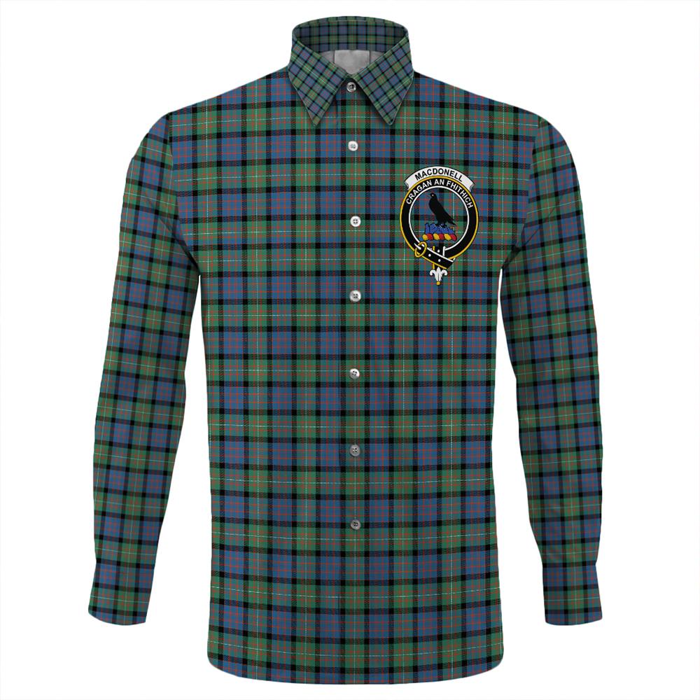 MacDonnell of Glengarry Ancient Tartan Classic Crest Long Sleeve Button Shirt