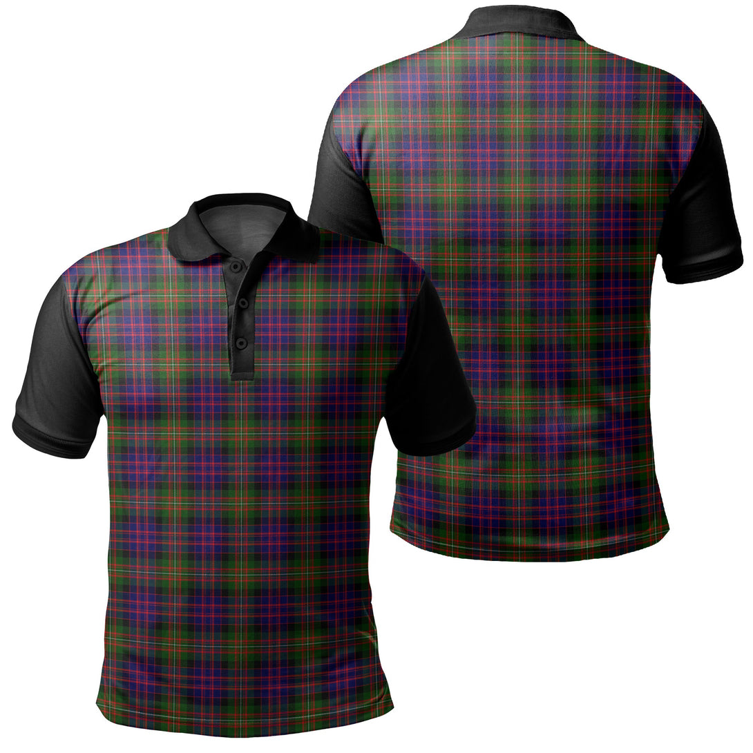 MacDonnell of Glengarry Modern Tartan Classic Polo Shirt Black Neck 1 Style