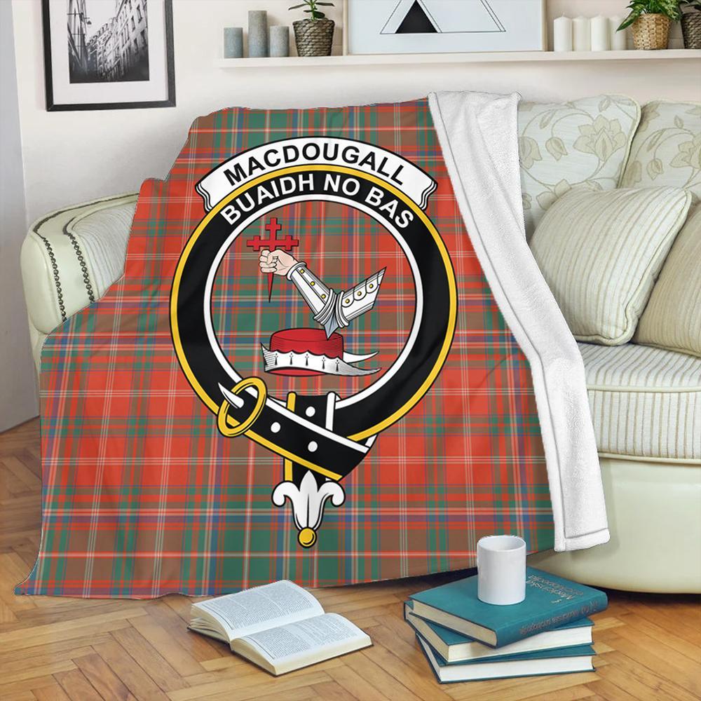 MacDougall Ancient Tartan Crest Premium Blanket