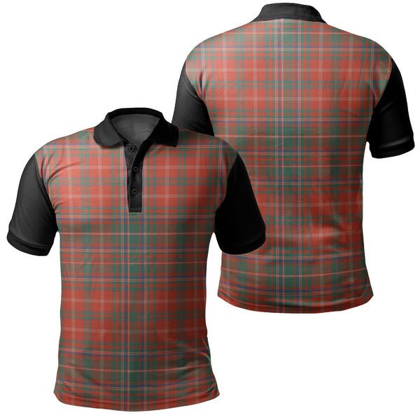 MacDougall Ancient Tartan Classic Polo Shirt Black Neck 1 Style