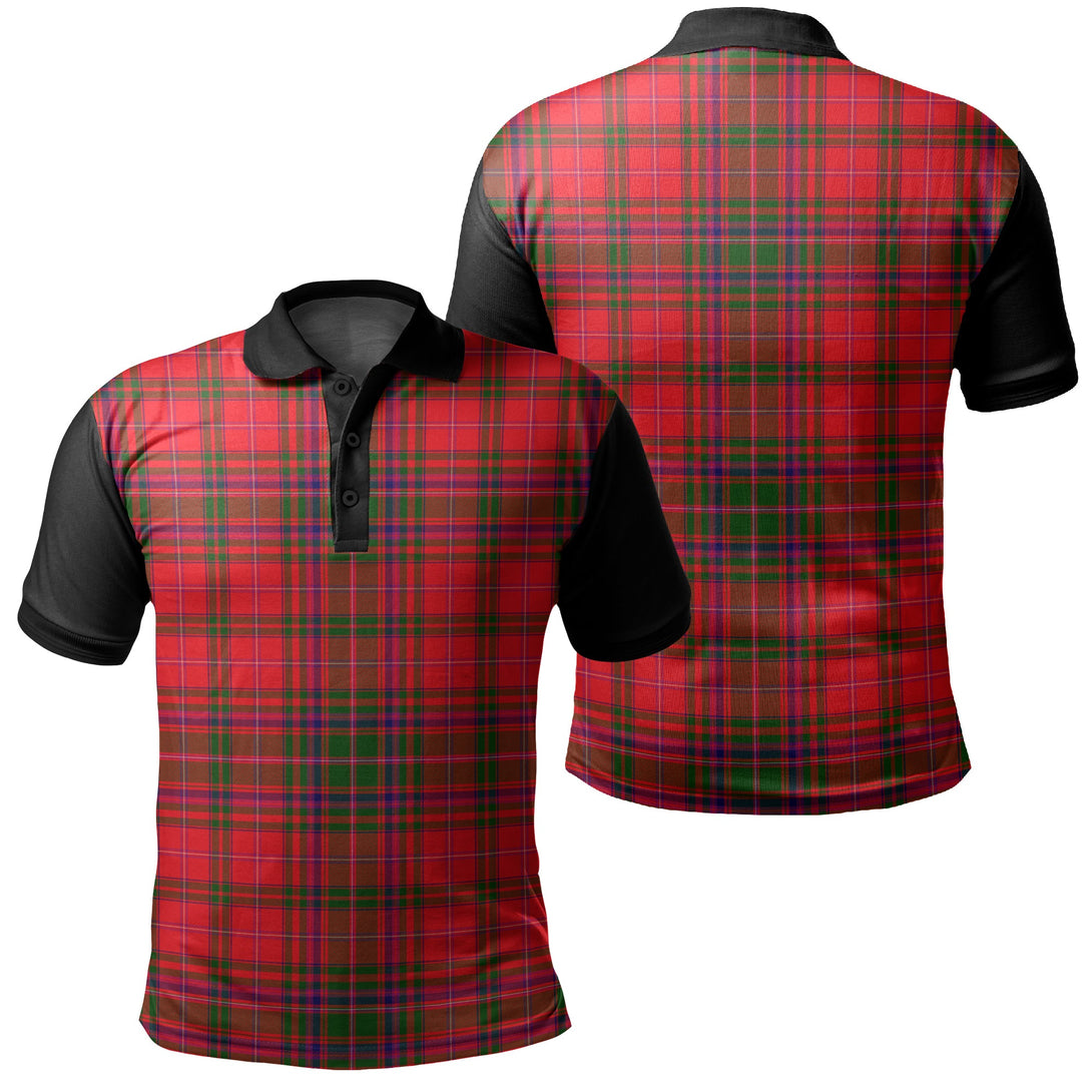 MacDougall Modern Tartan Classic Polo Shirt Black Neck 1 Style