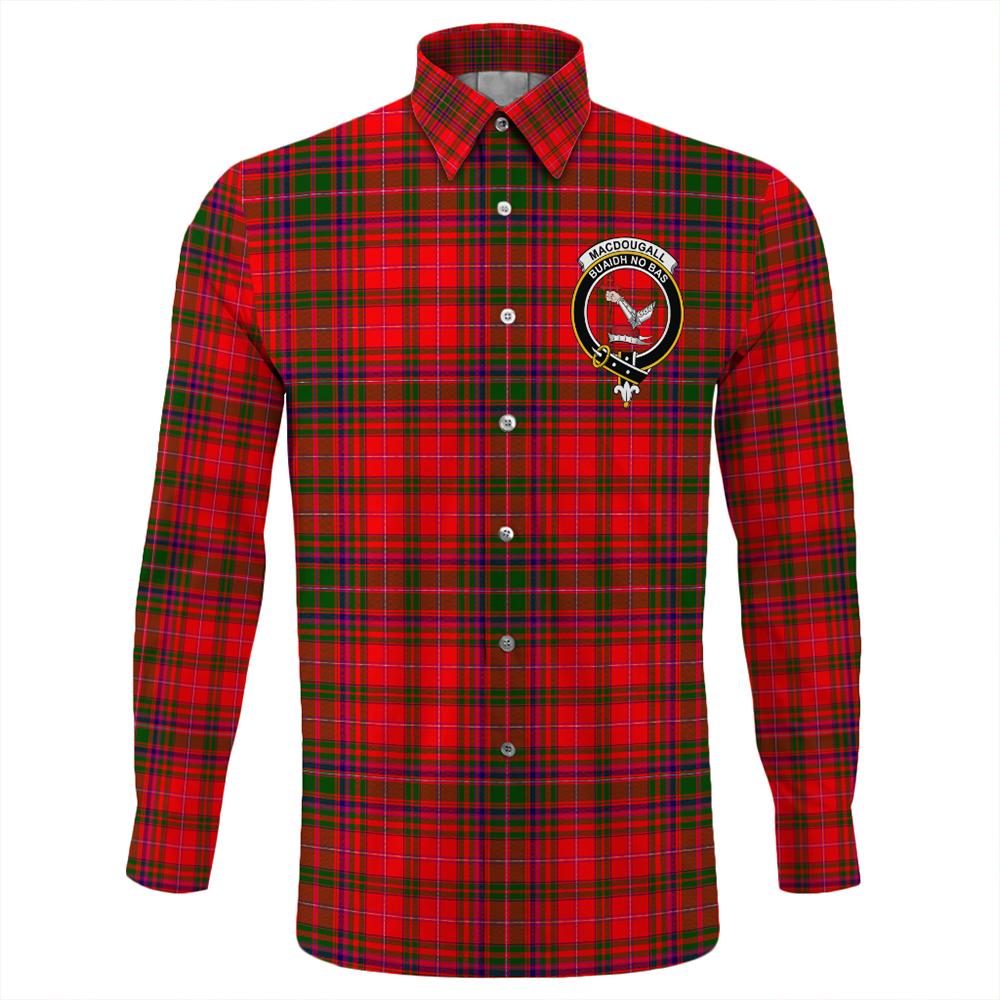 MacDougall Modern Tartan Classic Crest Long Sleeve Button Shirt