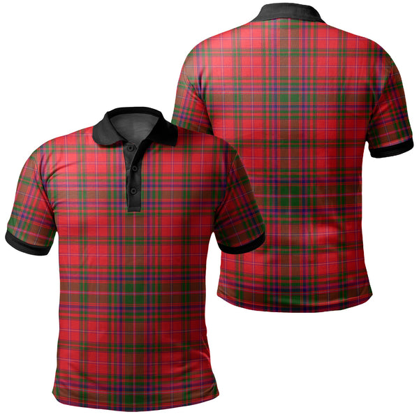 MacDougall Modern Tartan Classic Polo Shirt Black Neck 2 Style