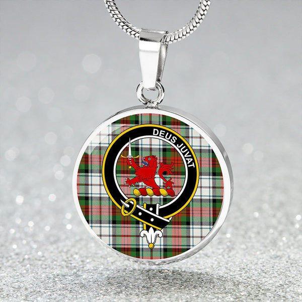 MacDuff Dress Ancient Clan Badge Tartan Classic Circle Necklace