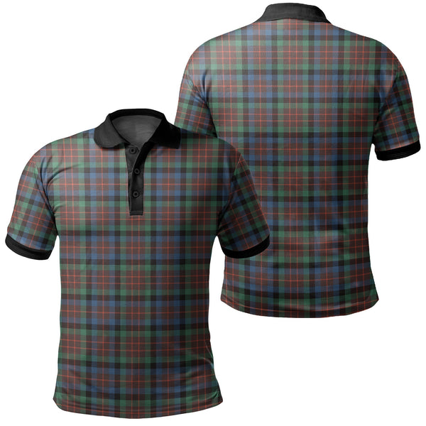 MacDuff Hunting Ancient Tartan Classic Polo Shirt Black Neck 2 Style