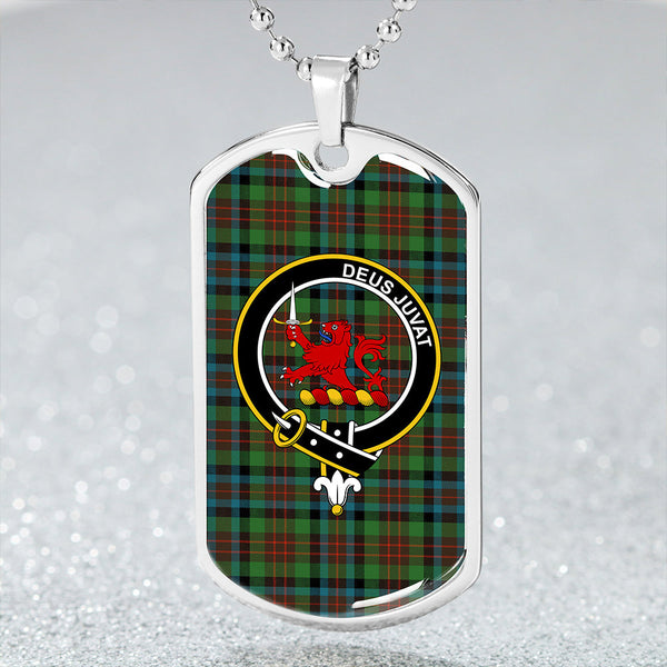 MacDuff Hunting Ancient Clan Badge Classic Tartan Dog Tag Necklace