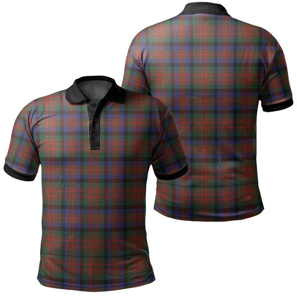 MacDuff Hunting Modern Tartan Classic Polo Shirt Black Neck 2 Style