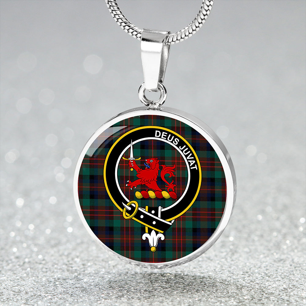 MacDuff Hunting Modern Clan Badge Tartan Classic Circle Necklace