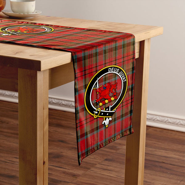 MacDuff Weathered Clan Badge Tartan Table Runner