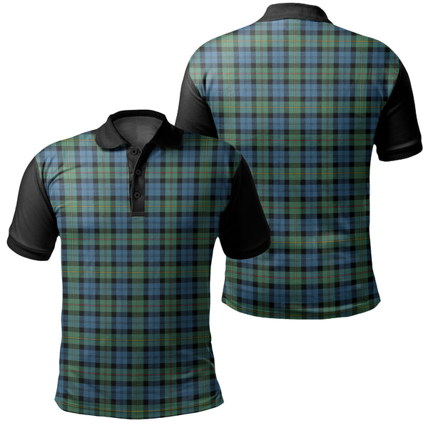 MacEwen Ancient Tartan Classic Polo Shirt Black Neck 1 Style