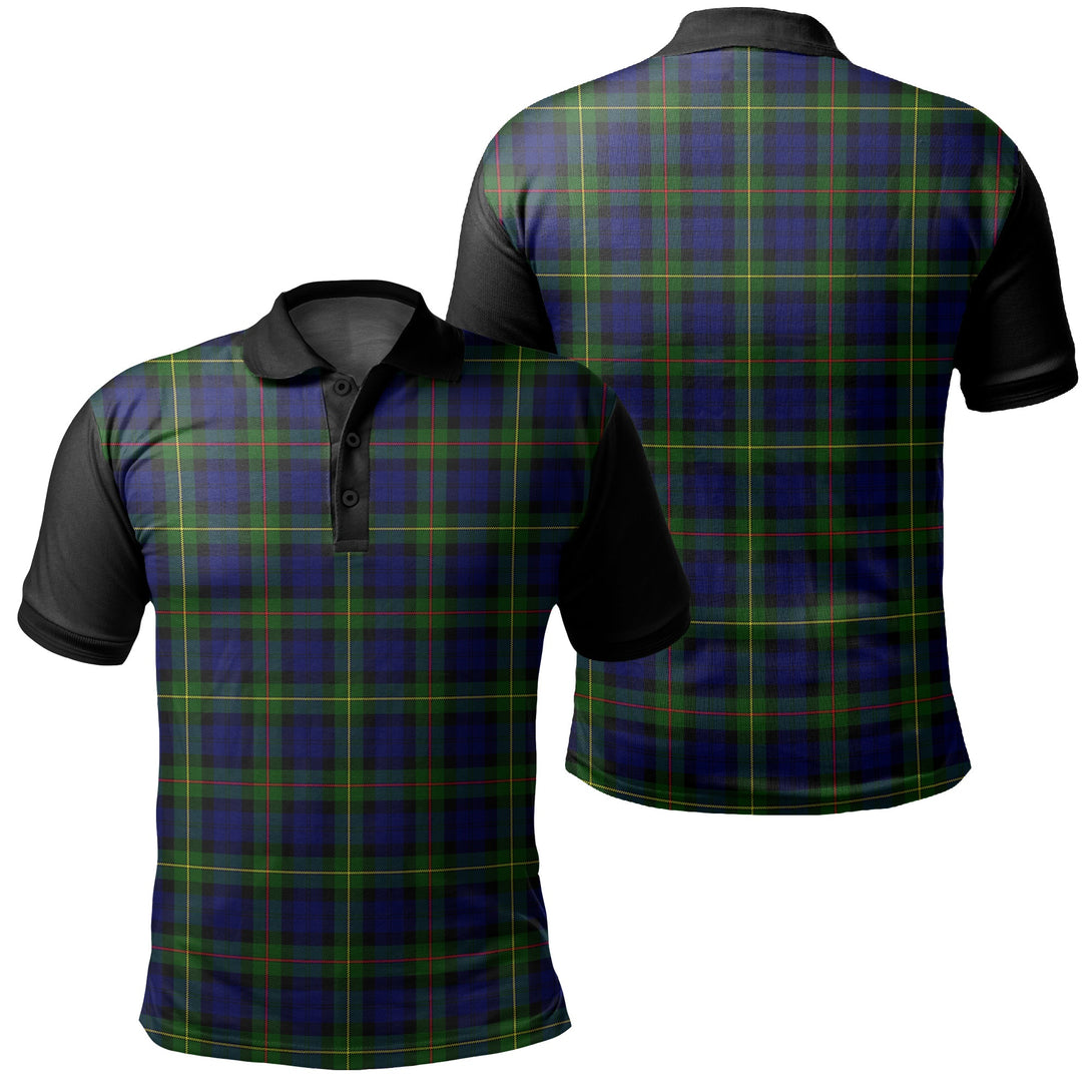 MacEwen Modern Tartan Classic Polo Shirt Black Neck 1 Style