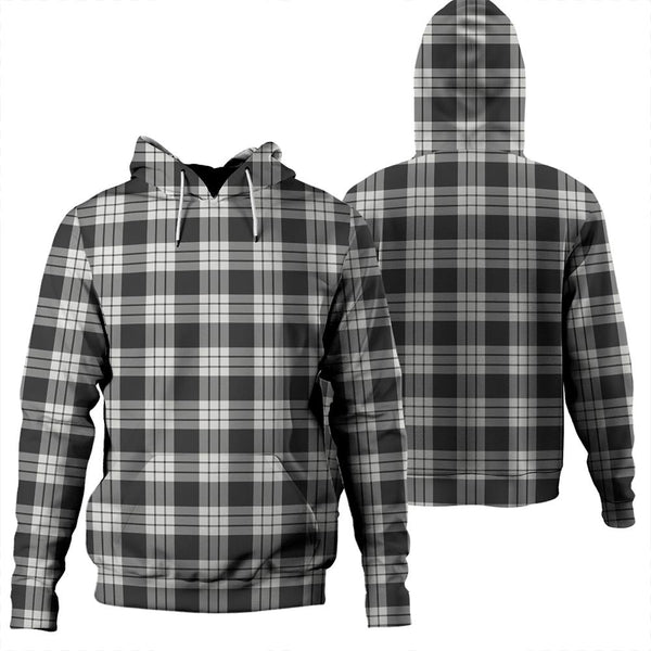 MacFarlane Black & White Tartan Classic Hoodie