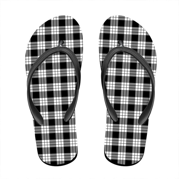 MacFarlane Black & White Ancient Tartan Classic Flip Flop