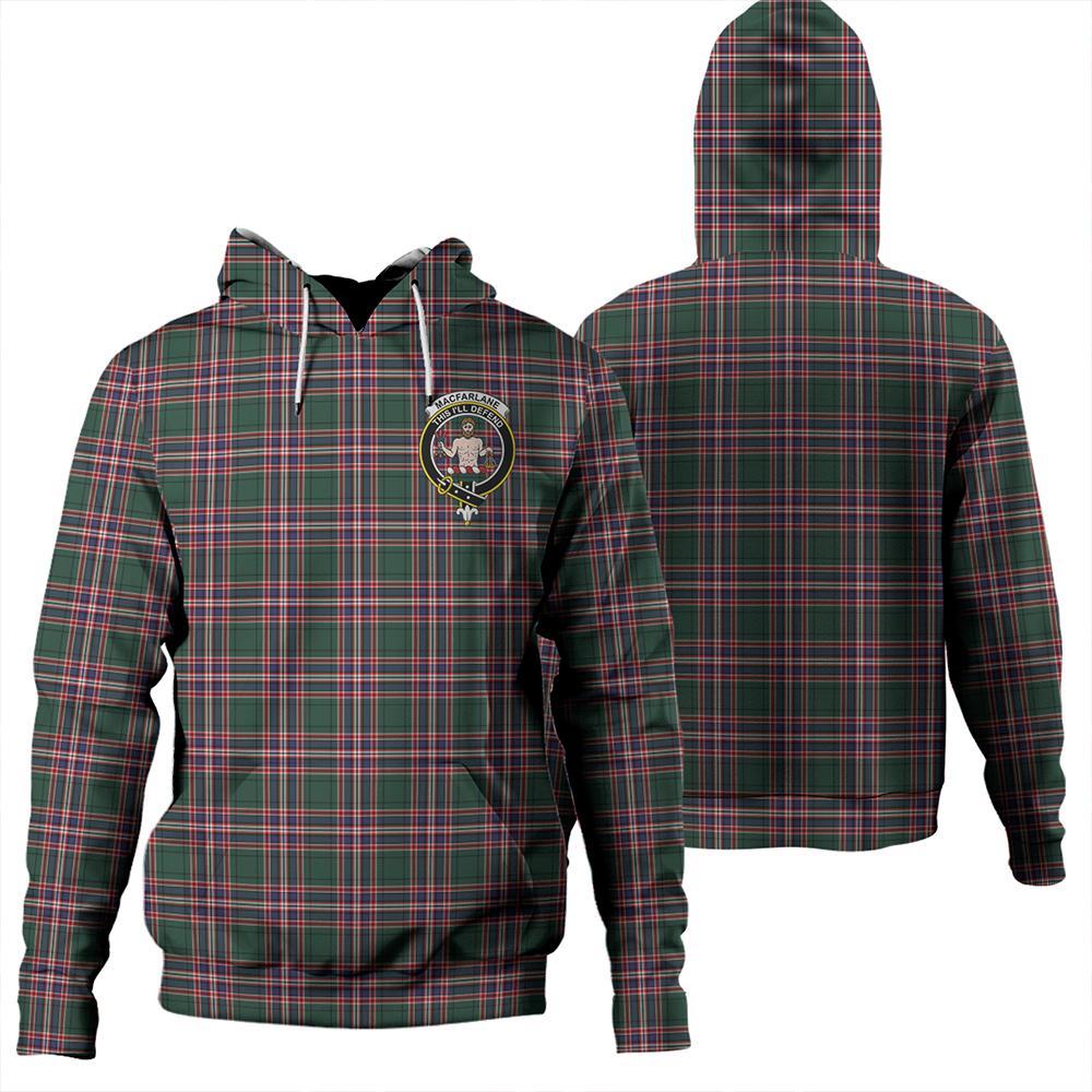 MacFarlane Hunting Modern Tartan Classic Crest Hoodie