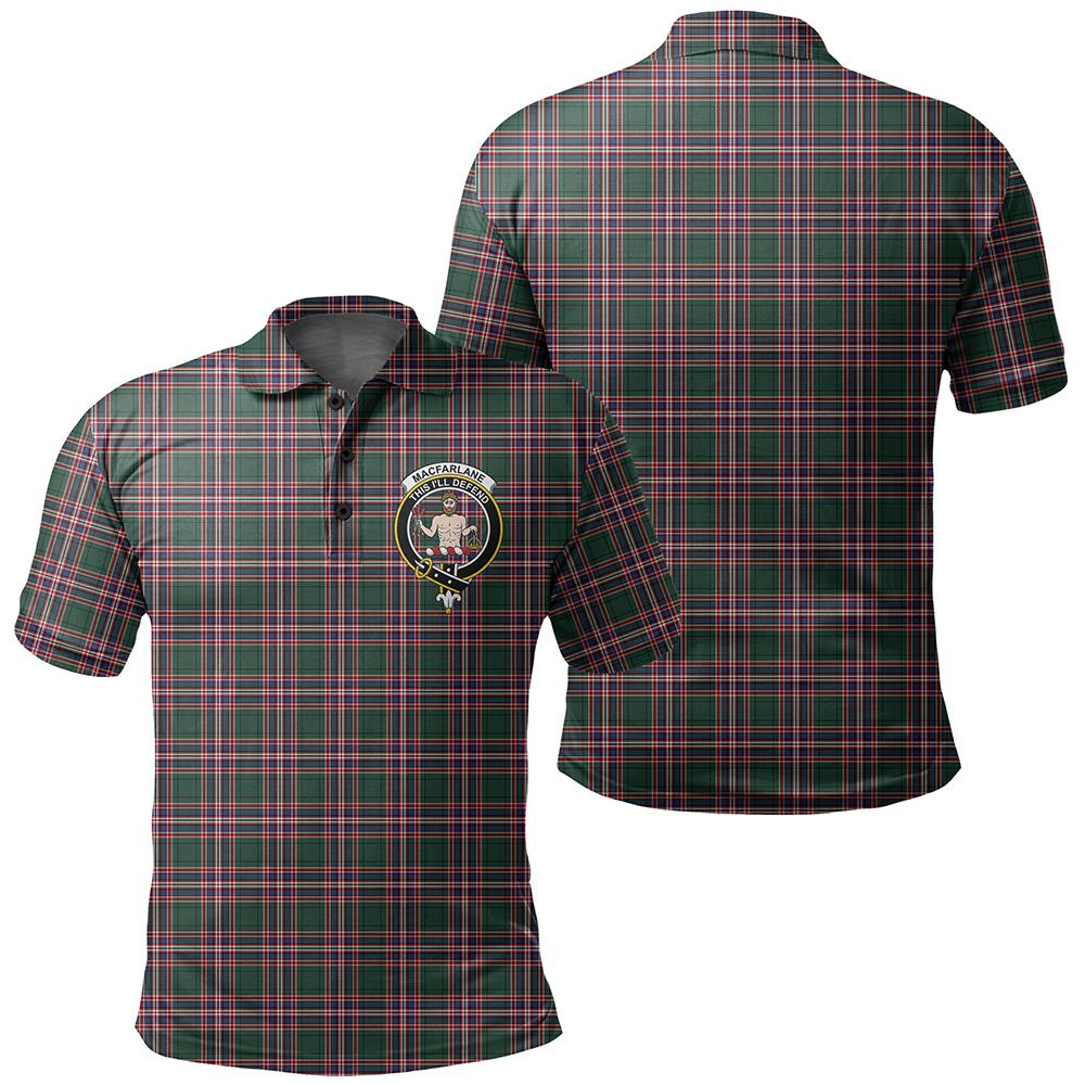 MacFarlane Hunting Modern Tartan Classic Crest Polo Shirt