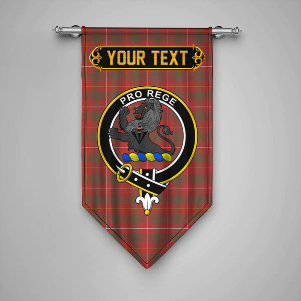 MacFie (MacPhee) Weathered Clan Badge Tartan Gonfalon Personalize