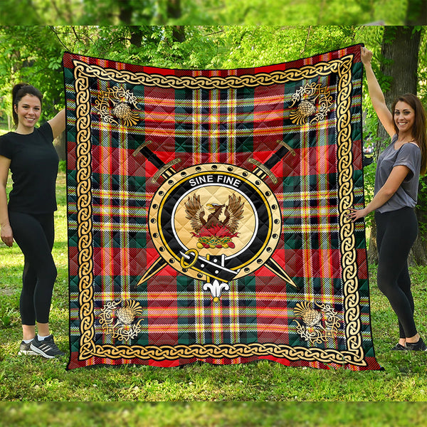 MacGill Modern Clan Badge Tartan Premium Quilt Celtic Shield