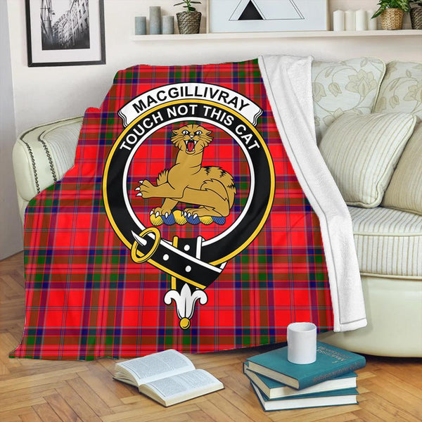 MacGillivray Modern Tartan Crest Premium Blanket